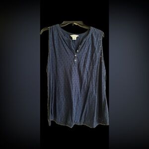Liz Claiborne XXL Blue Tank Top